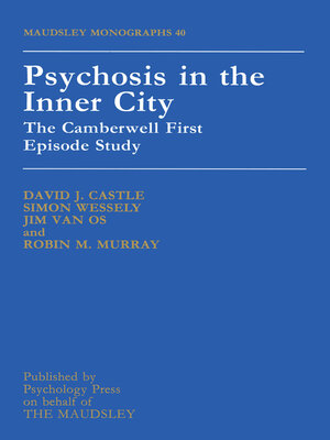 cover image of Psychosis In the Inner City